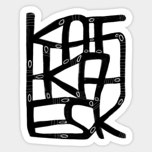 Franz Kafka, kafkaesk Sticker